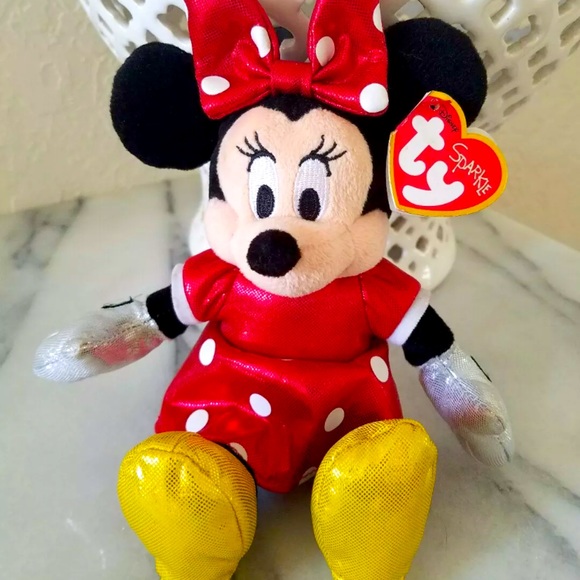 TY Disney Sparkle MINNIE MOUSE Plush Toy Doll - Picture 1 of 4